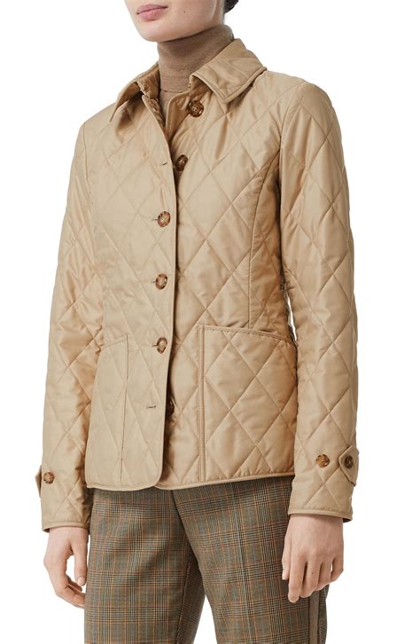 diamond quilted thermoregulated harrington jacket burberry|Burberry diamond quilted jacket.